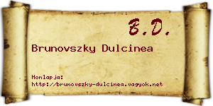 Brunovszky Dulcinea névjegykártya